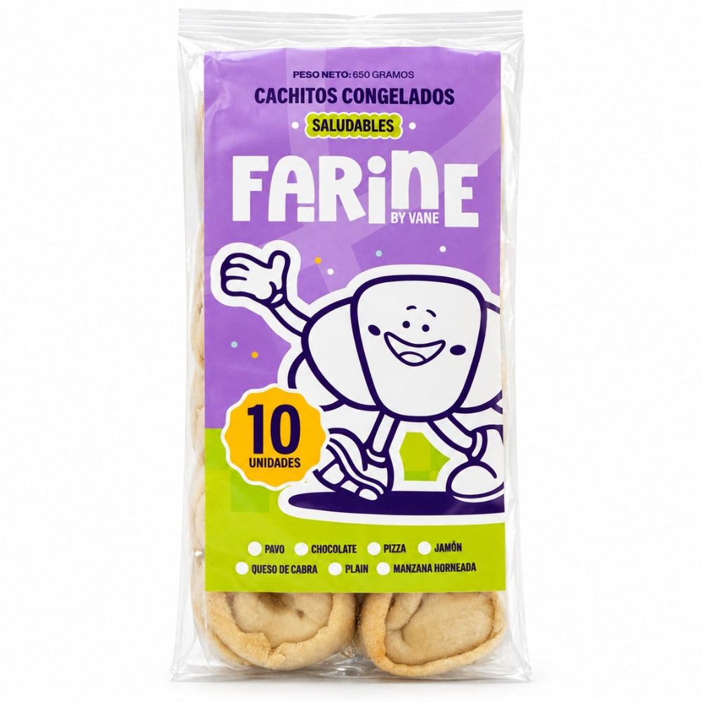 Farine Mini Cachitos Saludable Sabor Pavo 10 Unidades