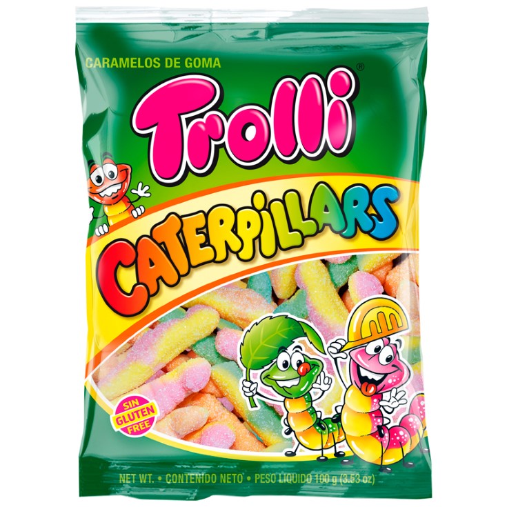 Trolli Gomitas Caterpillars Sin Gluten 100gr