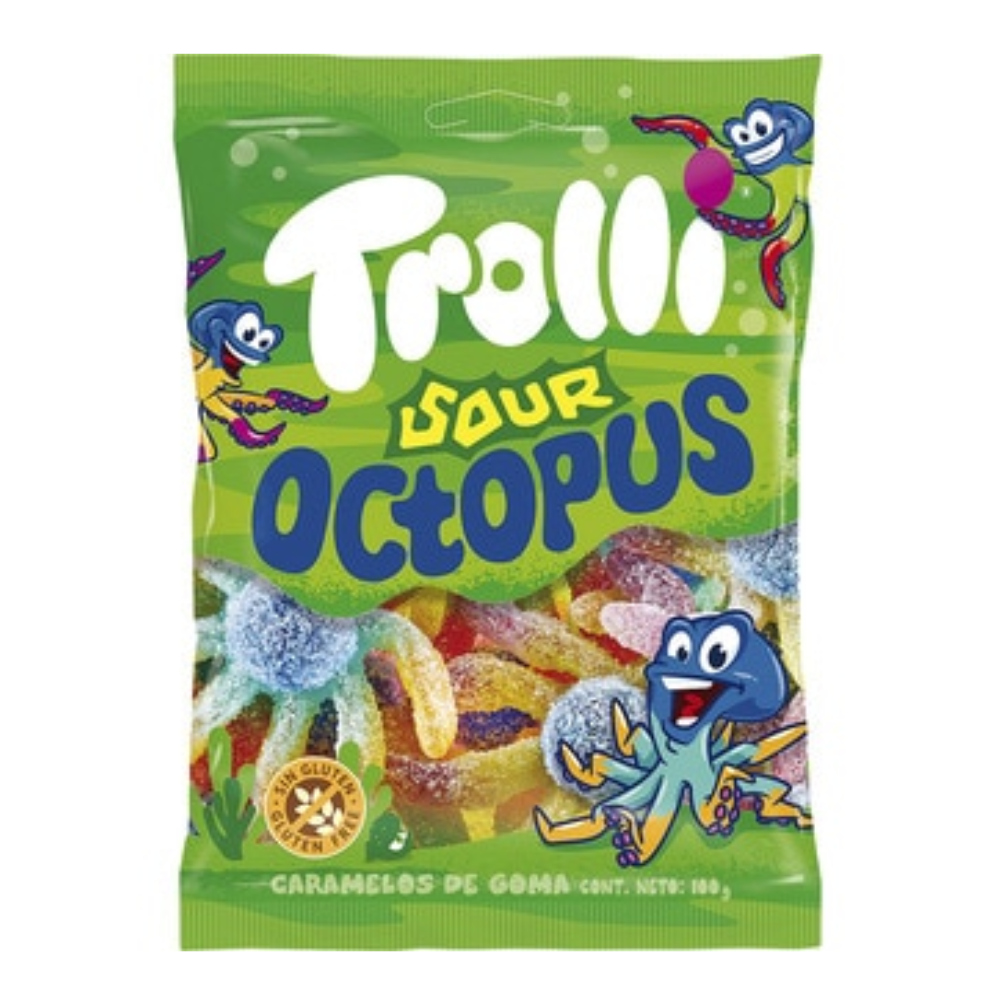 Trolli Gomitas Sour Octopus Sin Gluten 100gr
