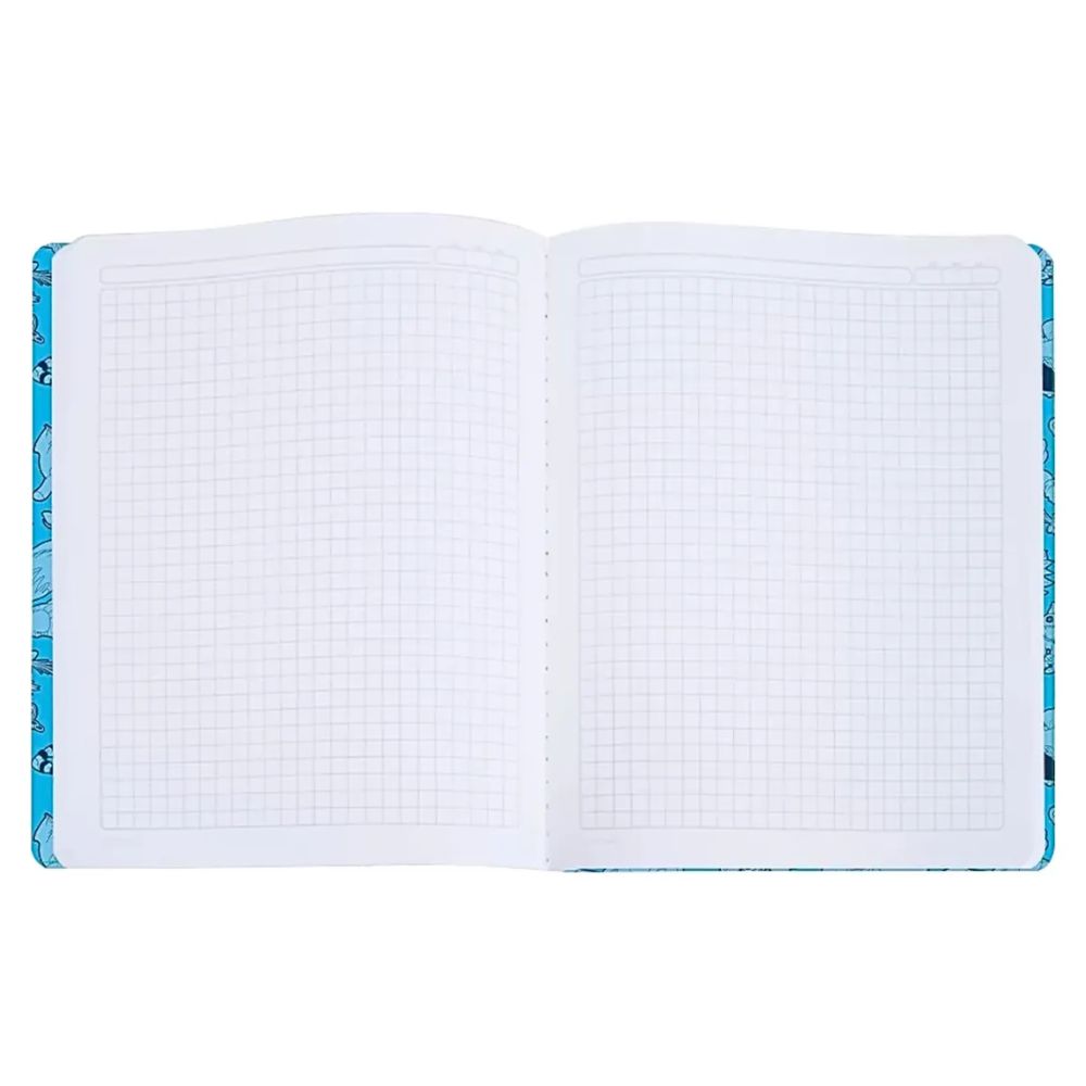 Norma Cuaderno Cuadriculado Cosido 100 hojas Con Stickers Diseño 101 Day Of Fun