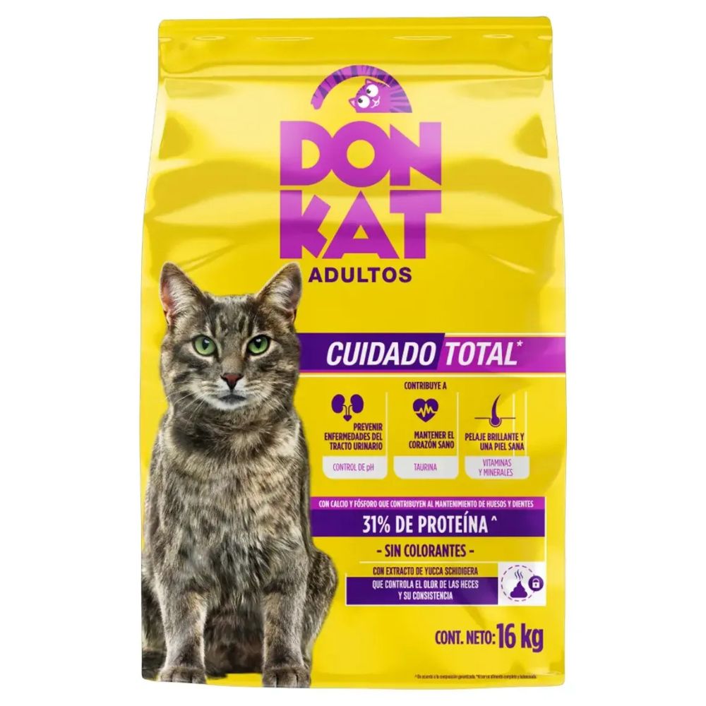 DON KAT comida para gato adulto Formula completa y balanceada 16 Kg