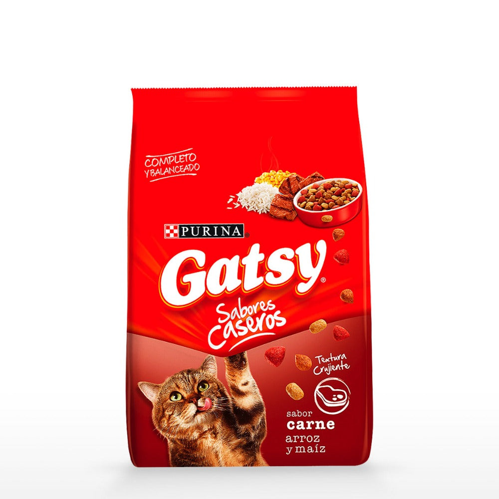 Purina Gatsy Sabor a Carne Arroz y Maiz 500gr