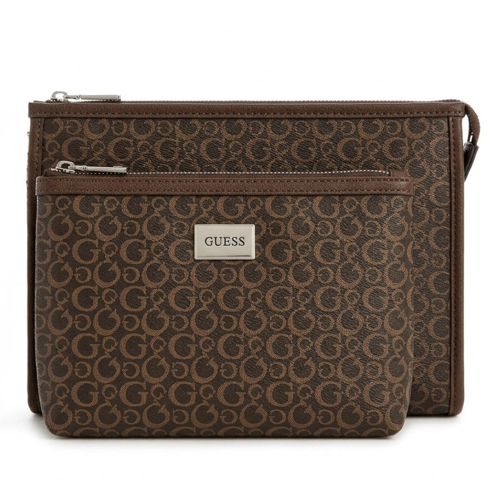 Guess Cosmetiquera Doble Rhodes Travel Natural
