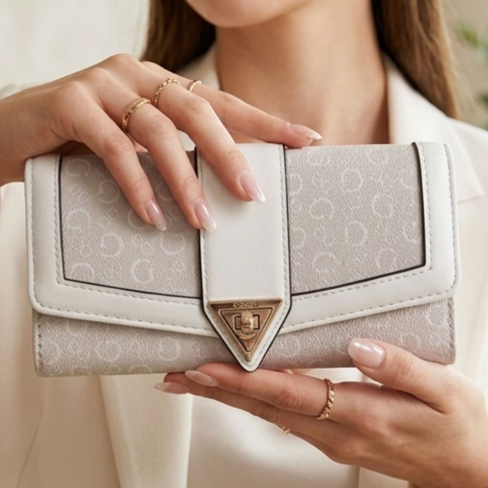 Guess Monedero Rosetta SLG Stone Grey