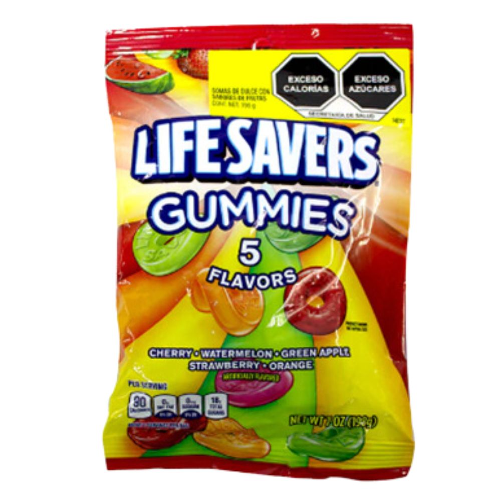 Gomitas Salvavidas 5 Sabores 198gr