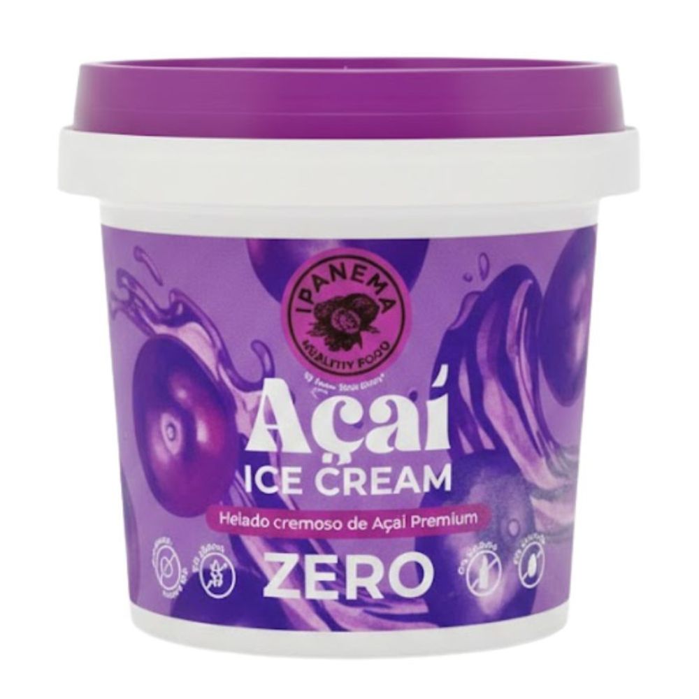 Ipanema Acai Ice Cream Zero Sin Azucar 180g