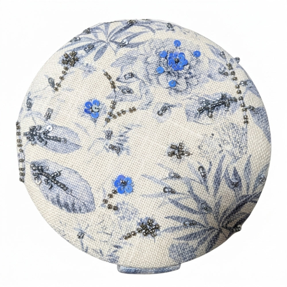 Mini Joyero Jewelry Organizer White & Blue Floral