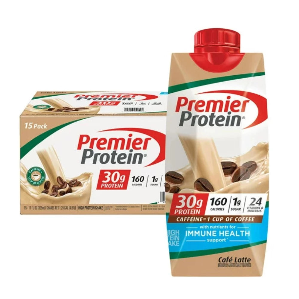 Premier Protein 15 Und  30g Protein Cafe Latte 4.87L