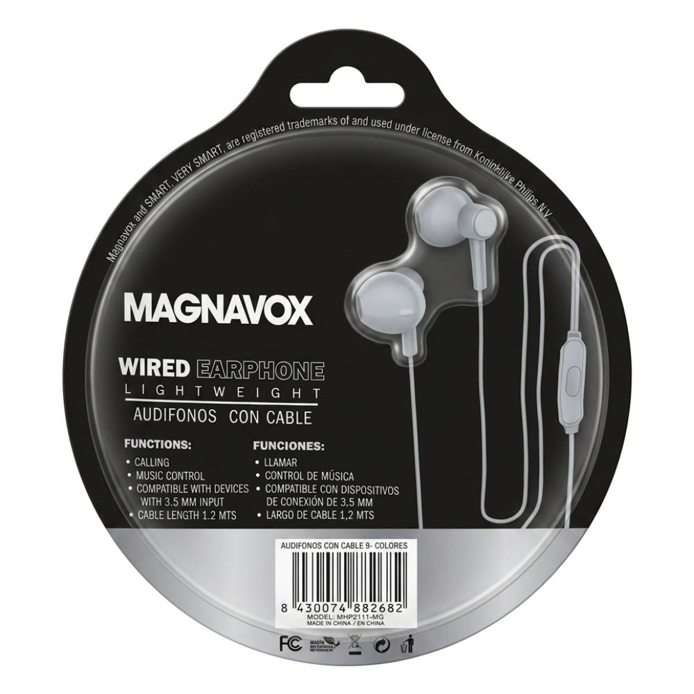 Magnavox Audífonos Con Cable S-Colores