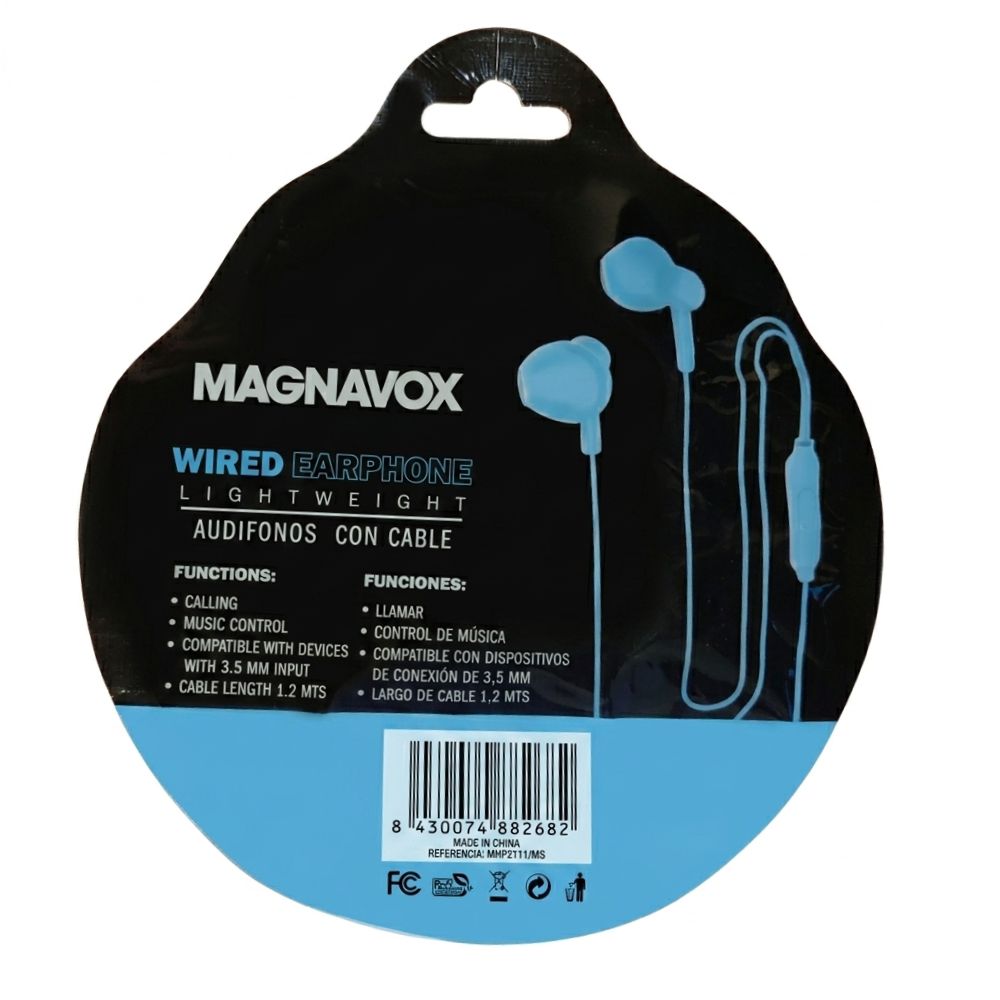 Magnavox Audífonos Con Cable S-Colores