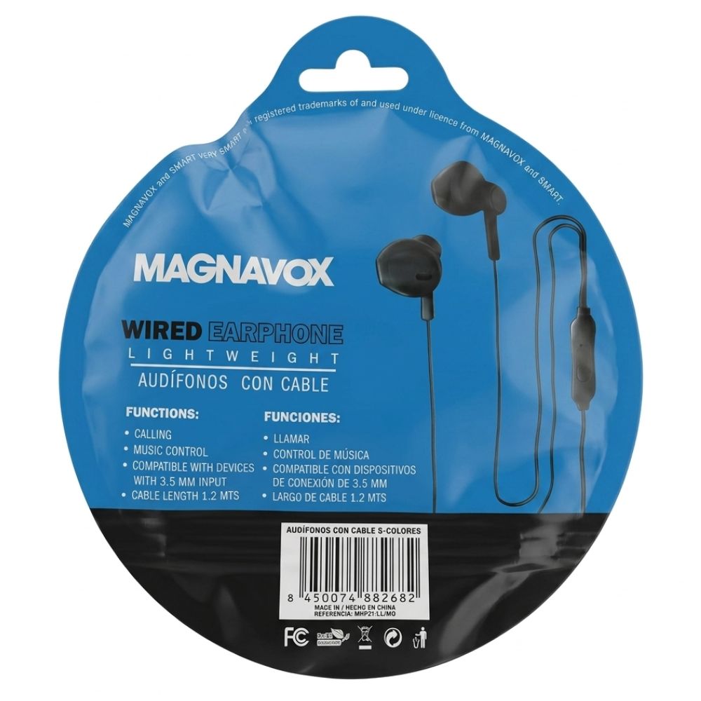 Magnavox Audífonos Con Cable S-Colores