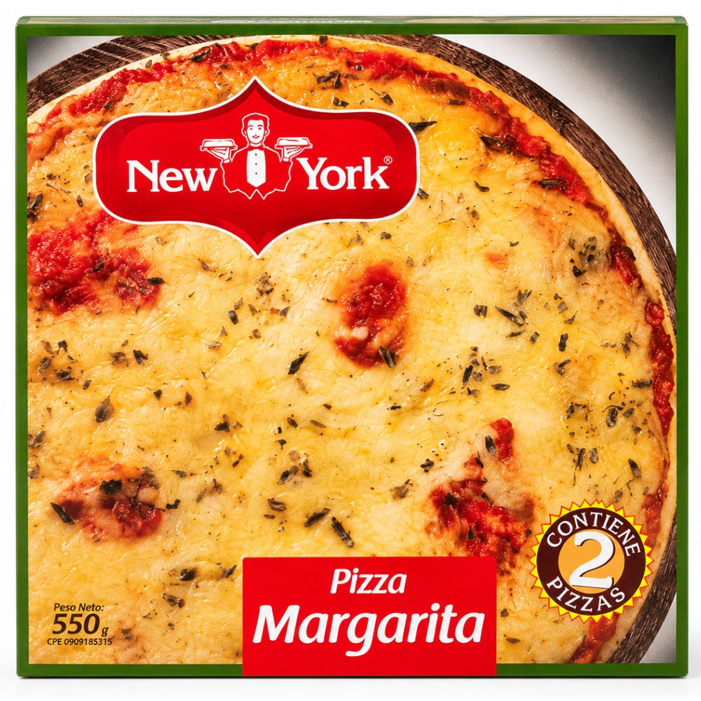 New York Pizza Margarita 550gr 2 Unidades