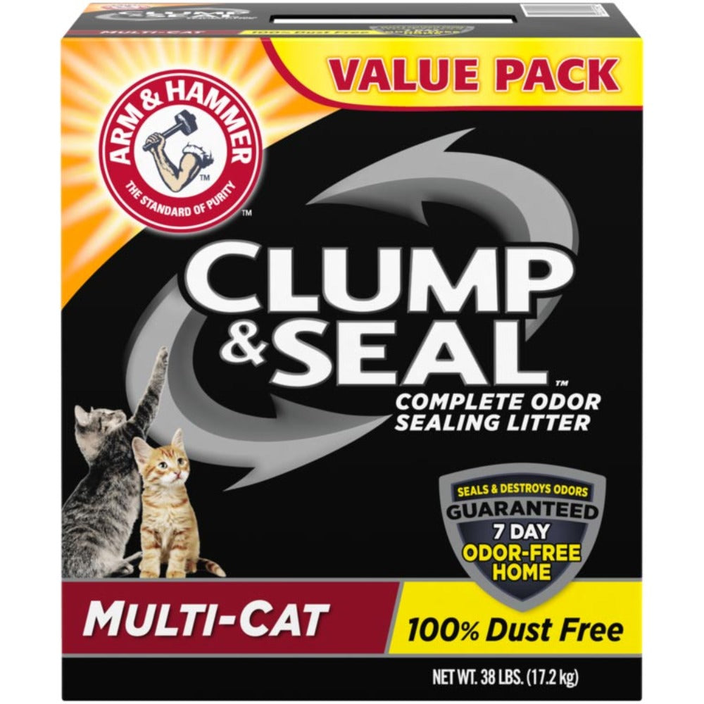 Arena Para Gatos Arm & Hammer Clump & Seal Multi-cat 14 Kg