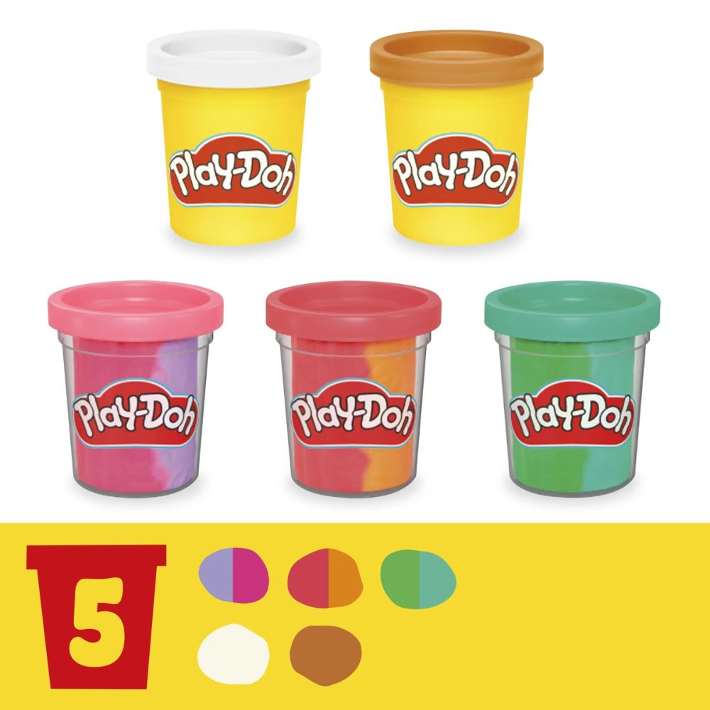 Play-Doh Heladería Multicolor 5 Plastilinas Surtidas +3