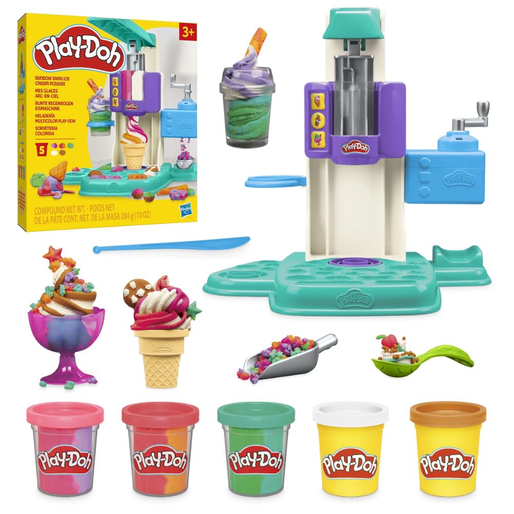 Play-Doh Heladería Multicolor 5 Plastilinas Surtidas +3