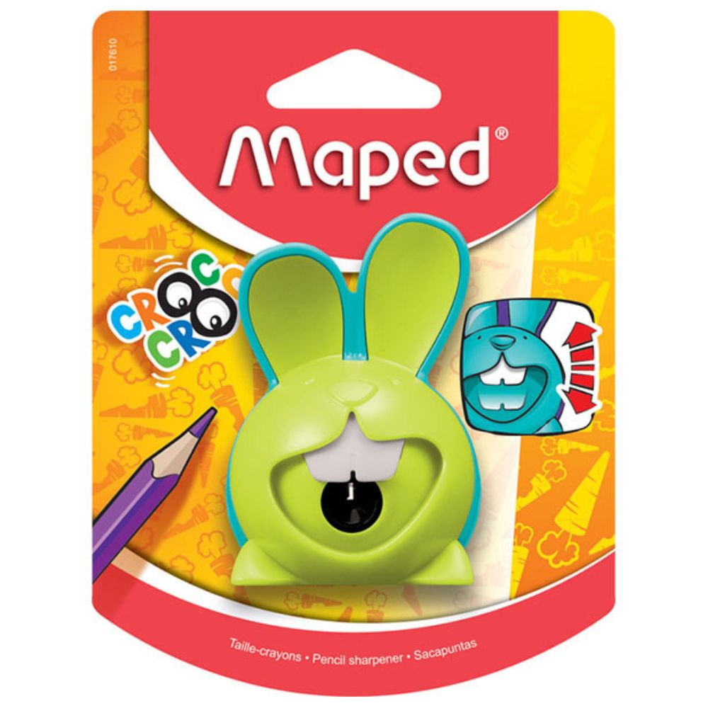 Maped Sacapunta Croc Croc Con Deposito Conejo