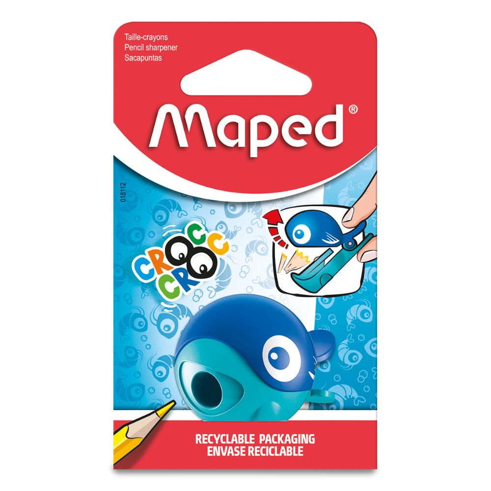 Maped Sacapunta Croc Croc Con Deposito Pescado