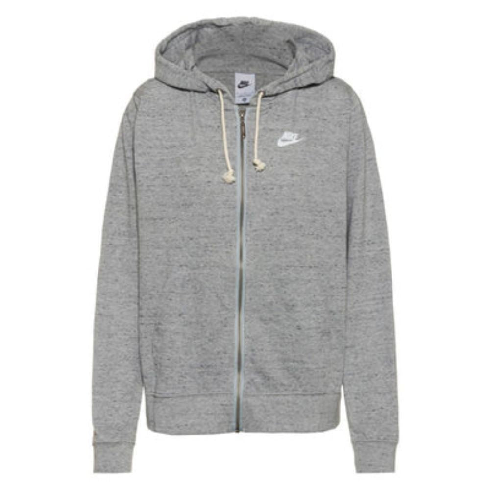 Nike Sweater De Algodón Para Damas Color Gris Claro