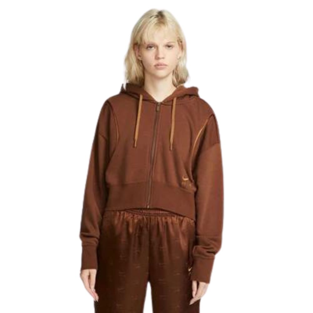 Nike Sweater de Algodón Oversized Fit Para Damas Color Marron