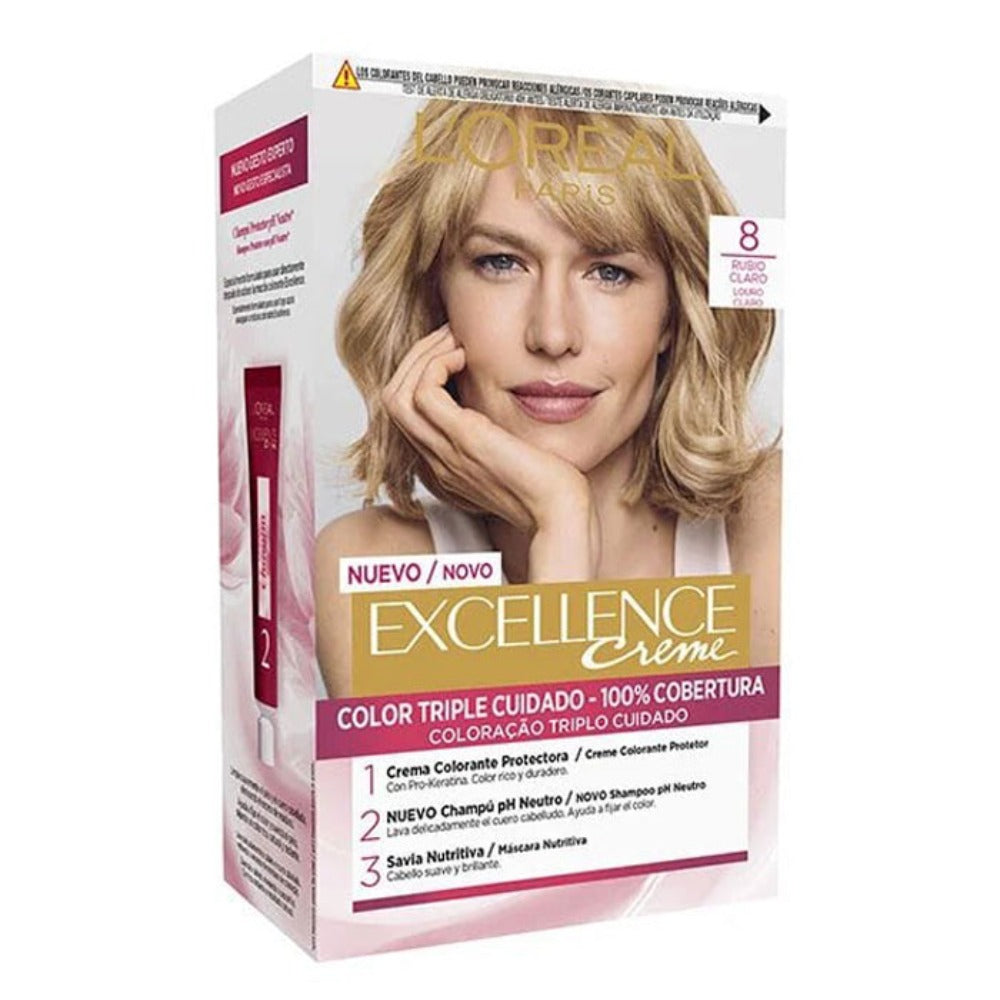 L'Oreal Tinte Excellence Creme 8 Rubio Miel