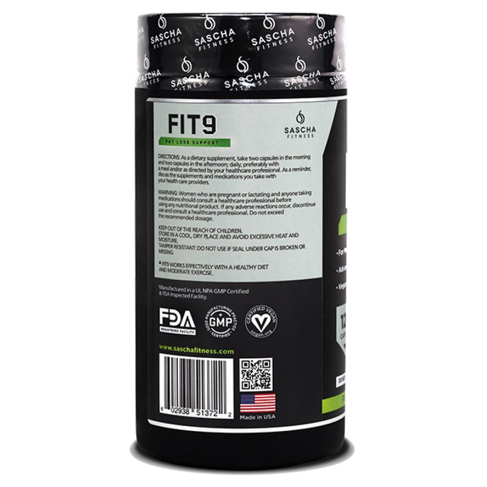 Suplemento Dietetico Vegano Fit 9 by Sascha Fitness 120 capsulas - Madison Center