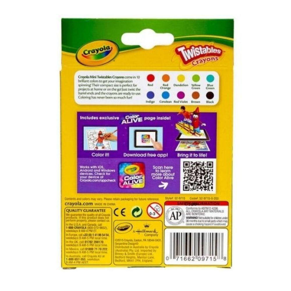 Crayola Creyones Mini Twistables 10 Piezas - Madison Center