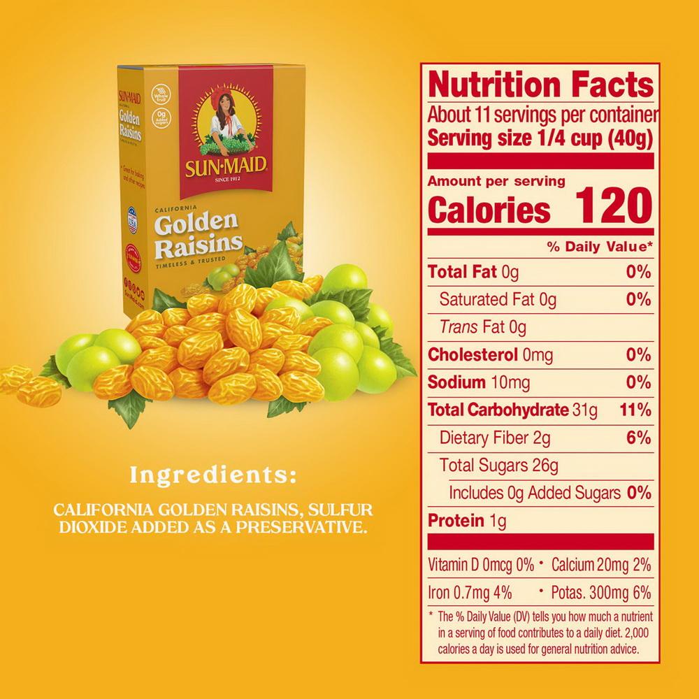 Pasas Sunmaid Golden 425g - Madison Center