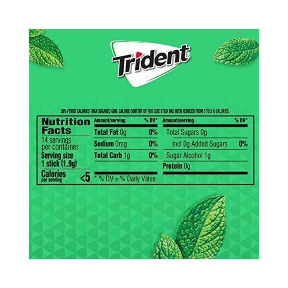 Chiclets Trident Mint Bliss14 Und - Madison Center