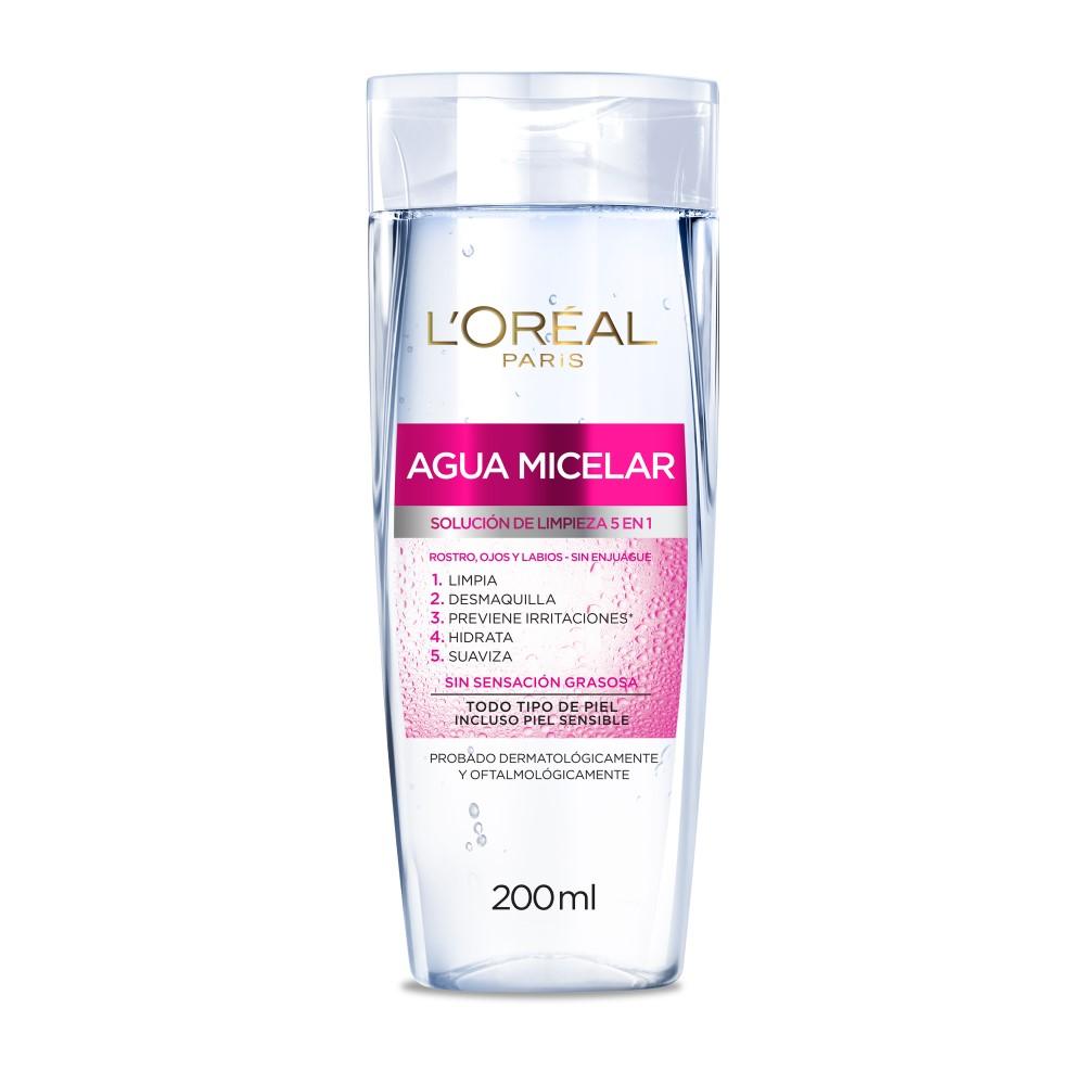 Agua Micelar L'Oreal Solucion de Limpieza 5 en 1 200ml