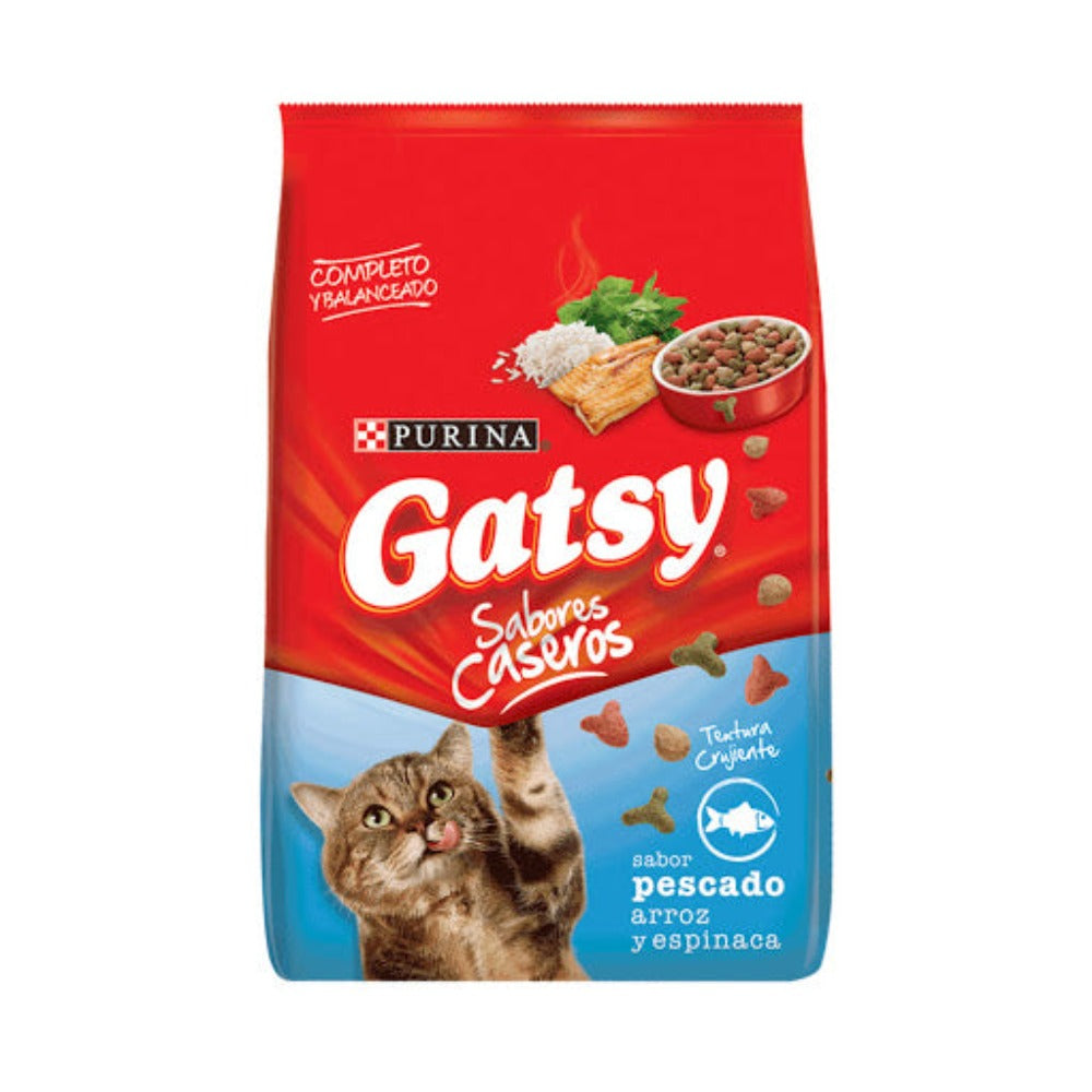 Purina Gatsy Sabor a Pescado Arroz y Espinacas 8kg para Gatos
