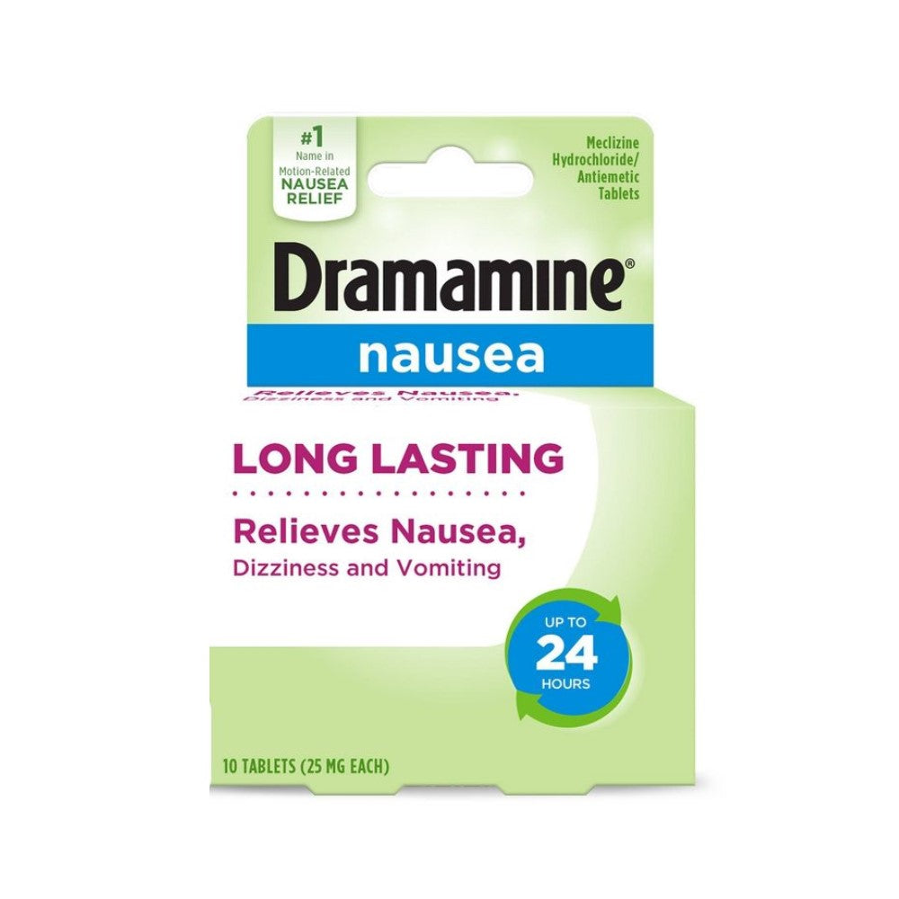 Dramamine Nausea Long Lasting Tabletas 10und