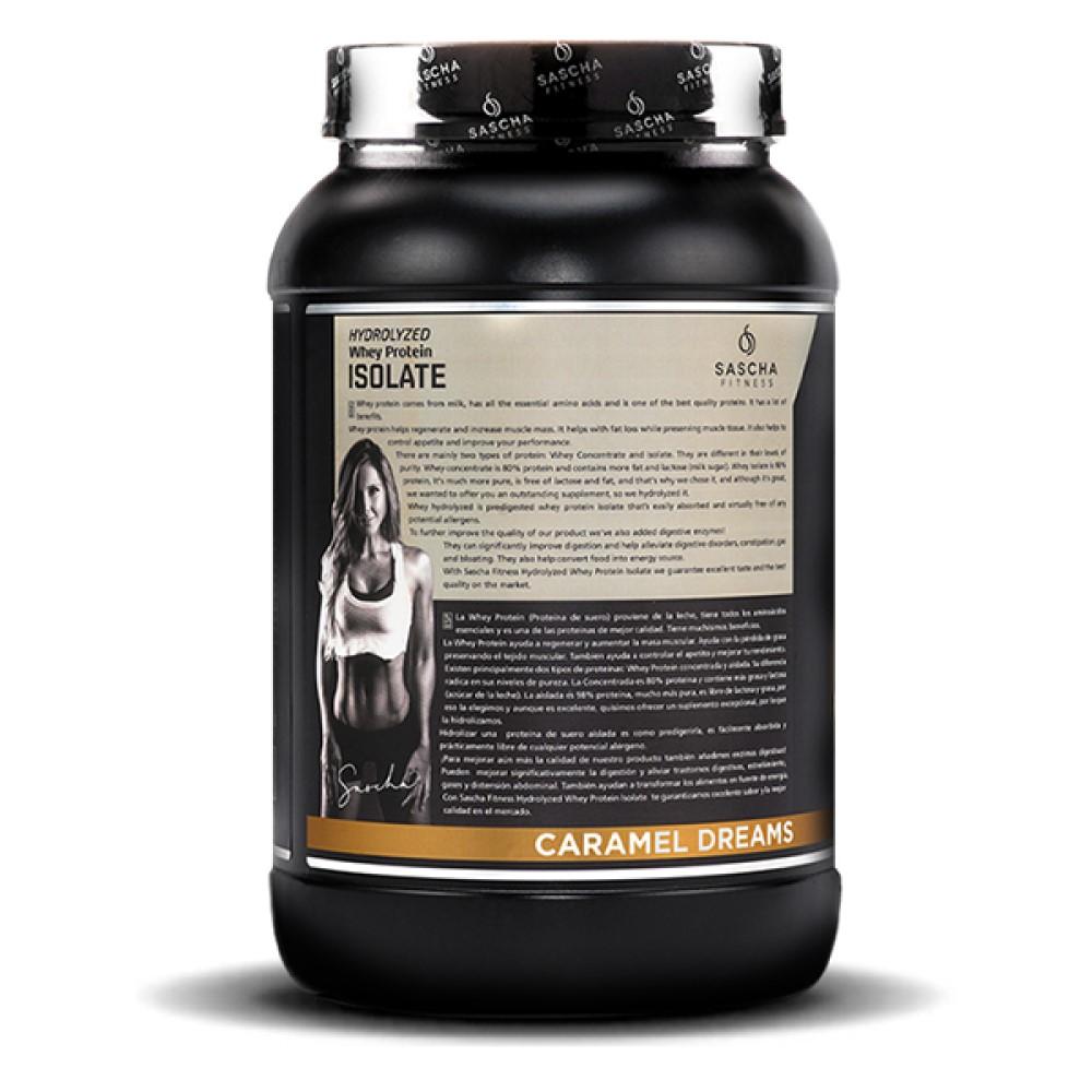 Whey Protein Hidrolizada Isolate by Sascha Fitness sabor Caramelo 907g - Madison Center