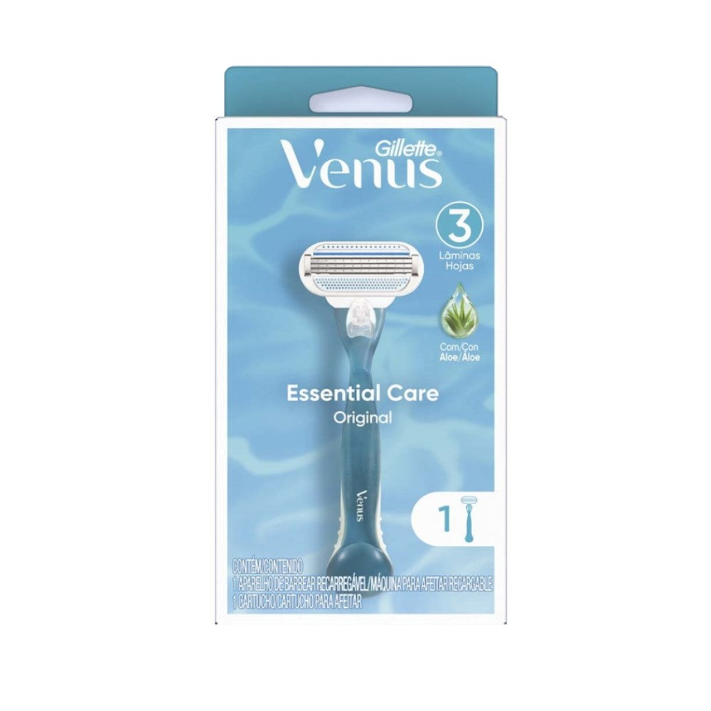Venus Gillette Afeitadora Essential Care Original 3 Hojas