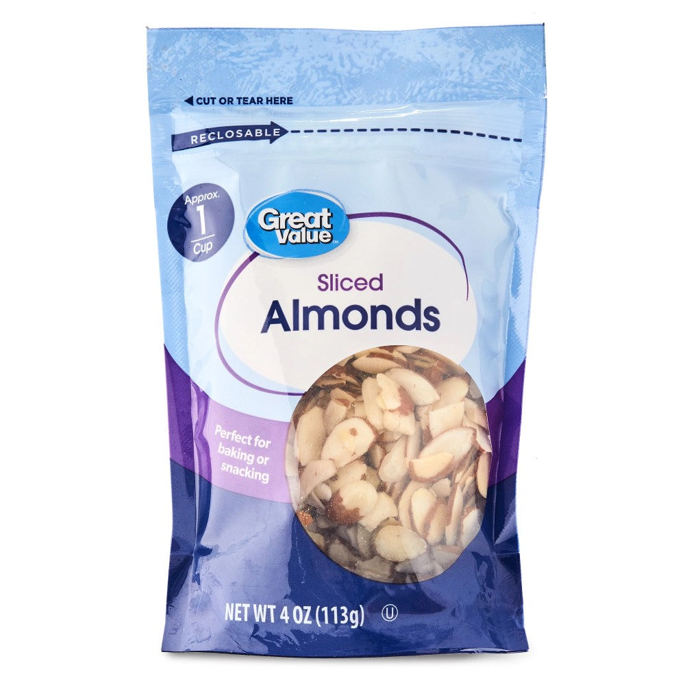 Great Value Sliced Almonds 113gr