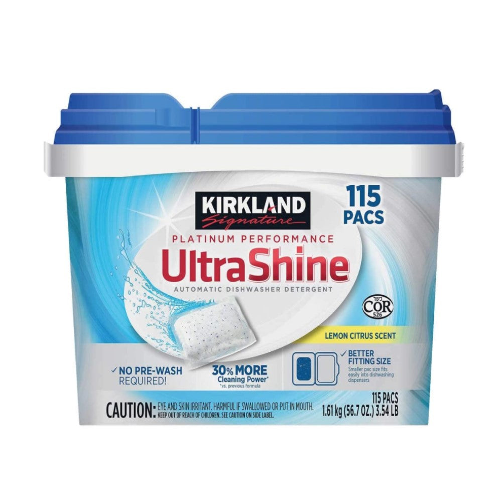 Lavaplatos Kirkland Platinum Performance Ultra Shine 115 Pacs 1.61kg