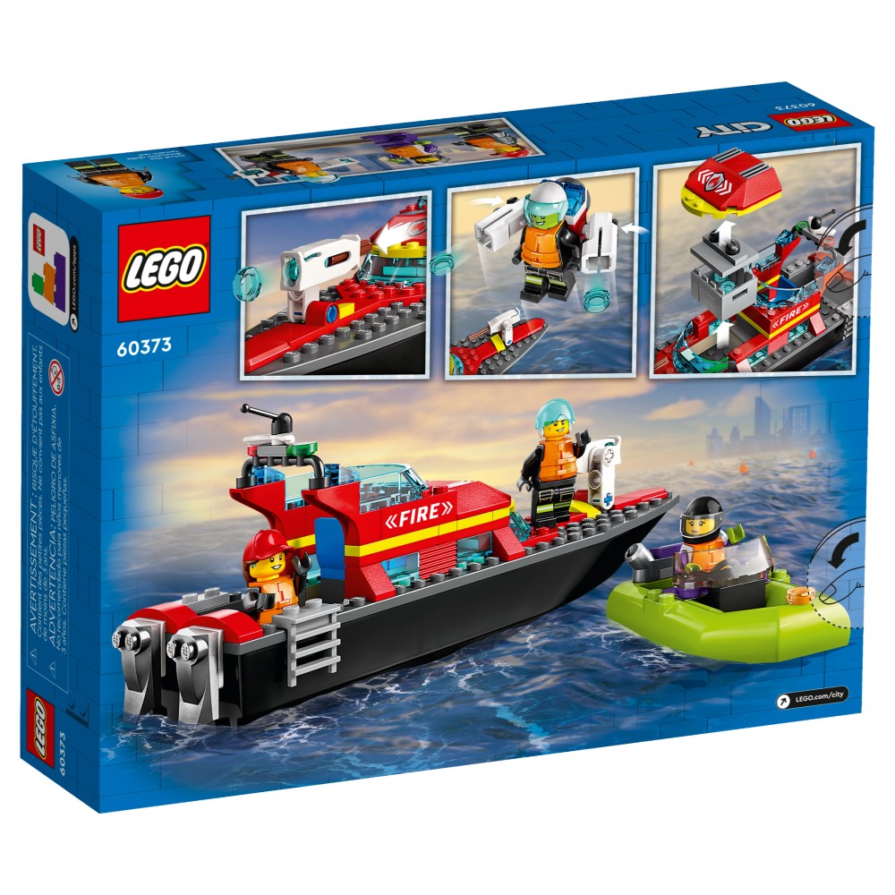 Lego City Fire Rescue Boat 144 Piezas