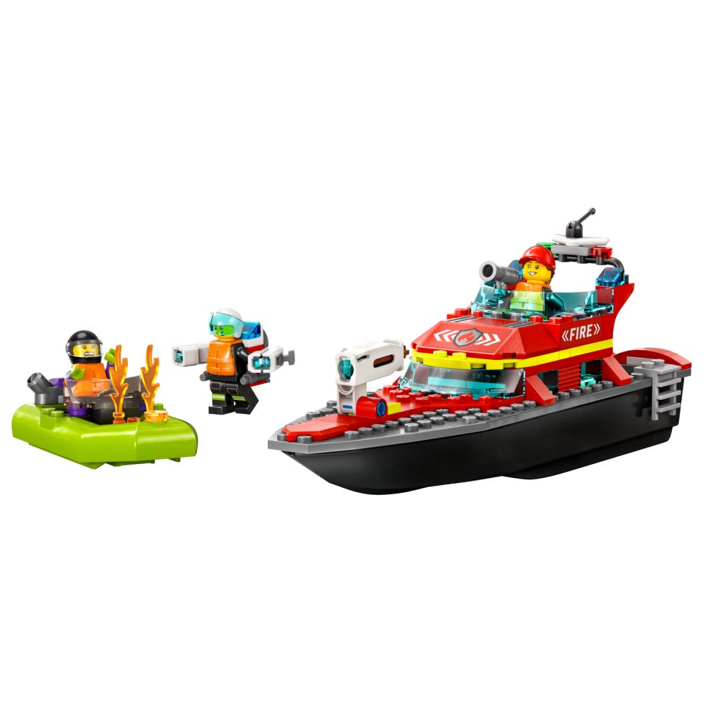 Lego City Fire Rescue Boat 144 Piezas