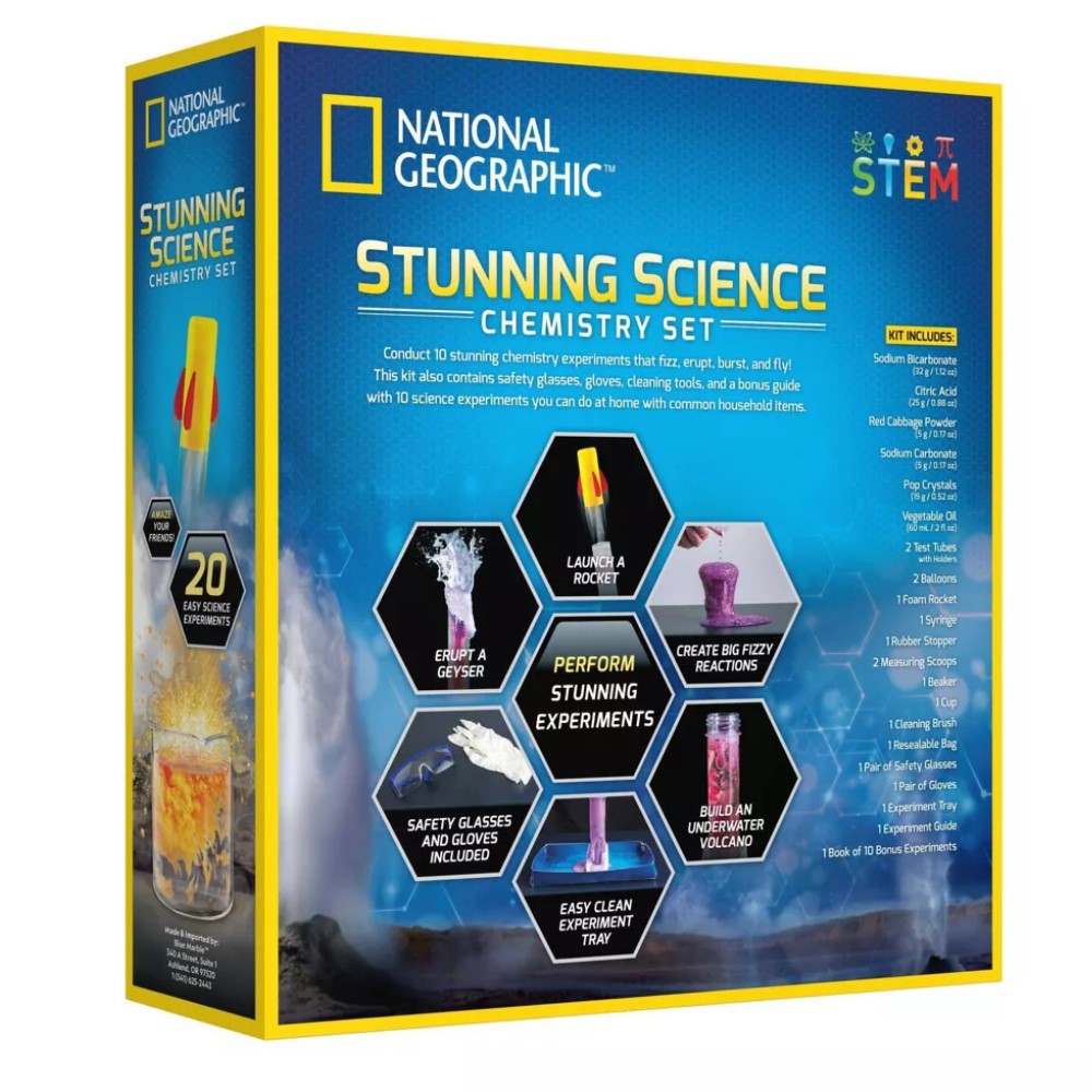 National Geographic Stunning Science Chemistry Set 8+
