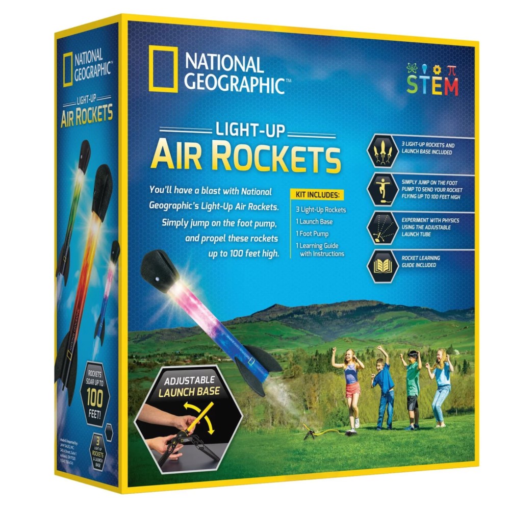 National Geographic Light Up Air Rockets 8+