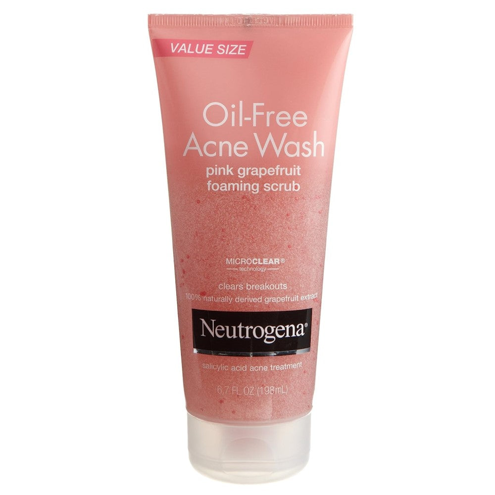 Neutrogena Oil Free Acne Wash Pink Grapefruit Foaming Scrub 198ml