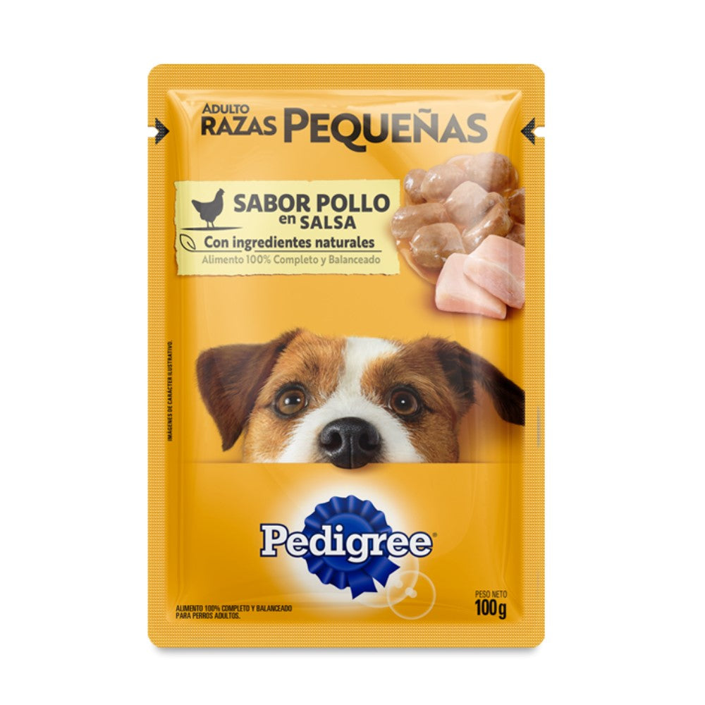 Pedigree Sabor Pollo Adulto Raza Pequeña 100g