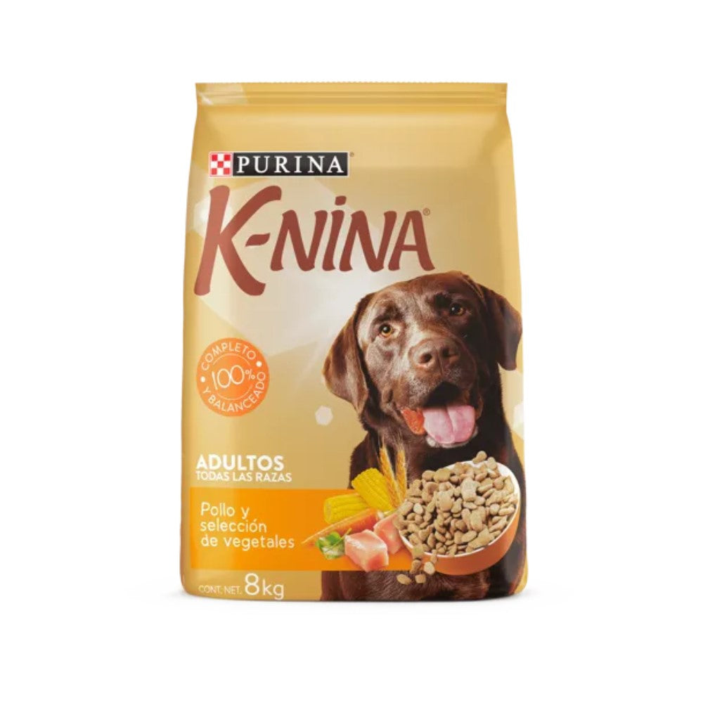 Purina K-Nina Adulto Pollo y Selección de Vegetales 8kg