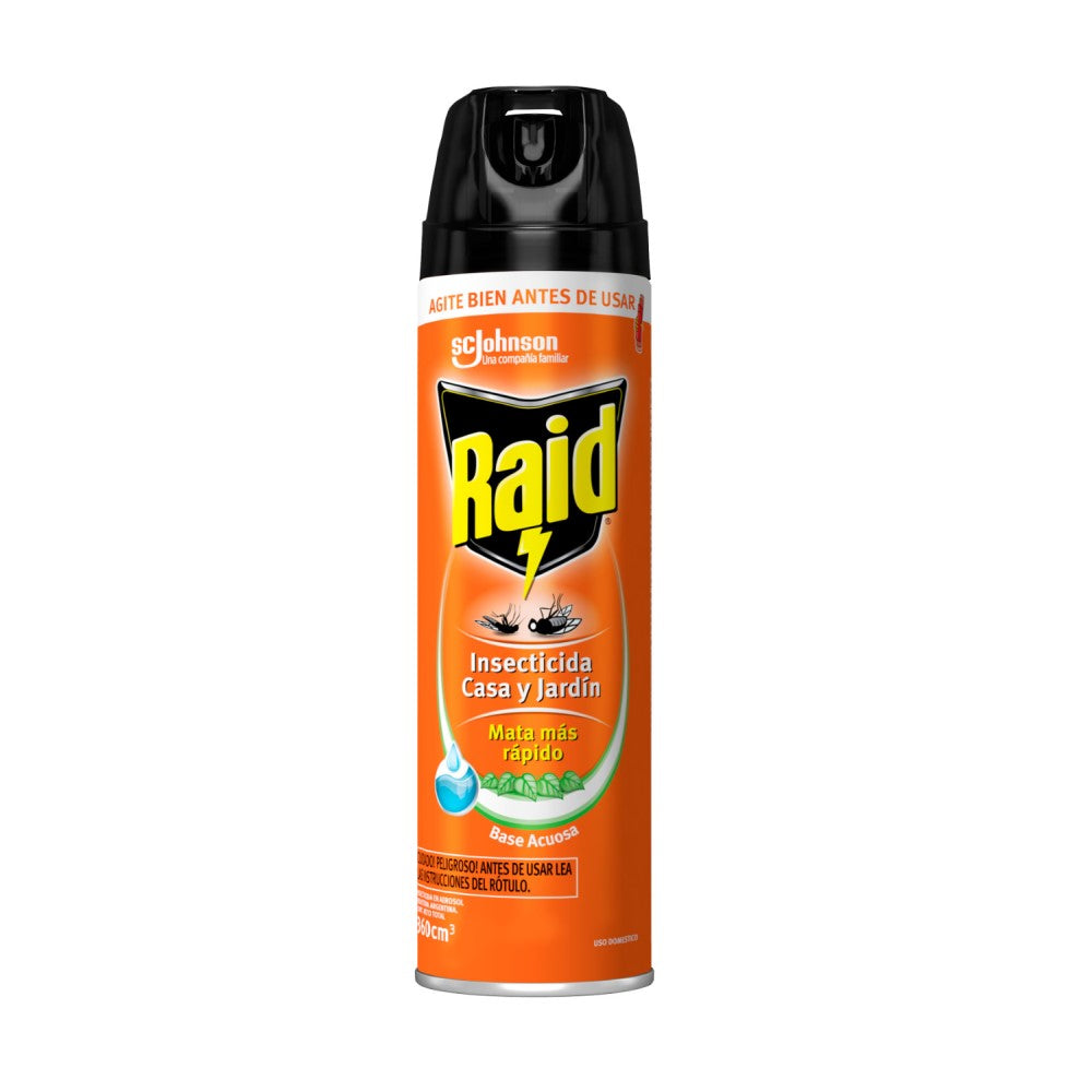 Raid Hogar Mata Insectos De Casa y Jardin 360ml Insecticida