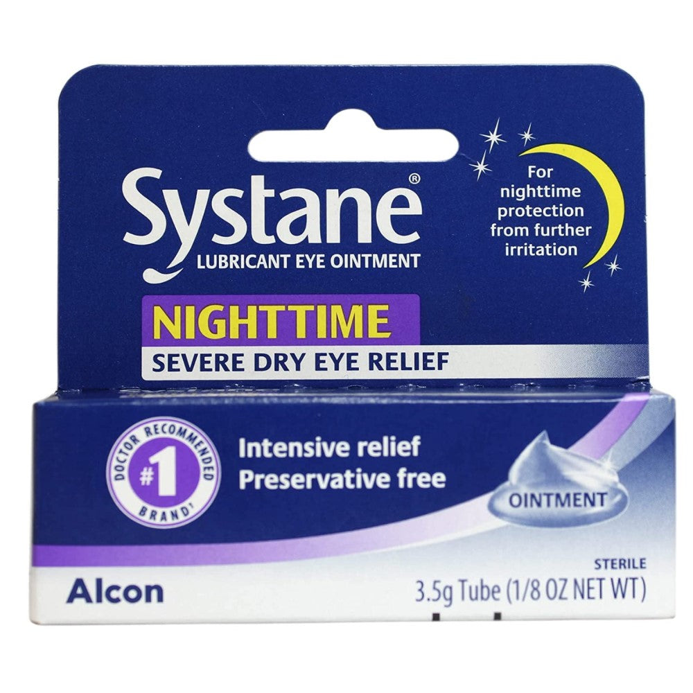 Systane Night Time Lubricante De Ojos Alcon  Severe Dry Eye Relief 3.5g