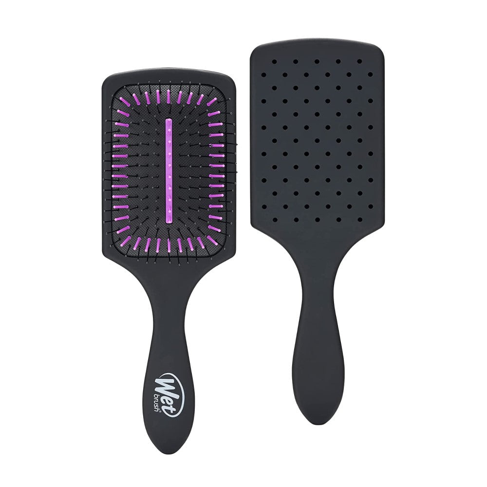 Wet Brush Paddle Detangler Refresh Extend Negro
